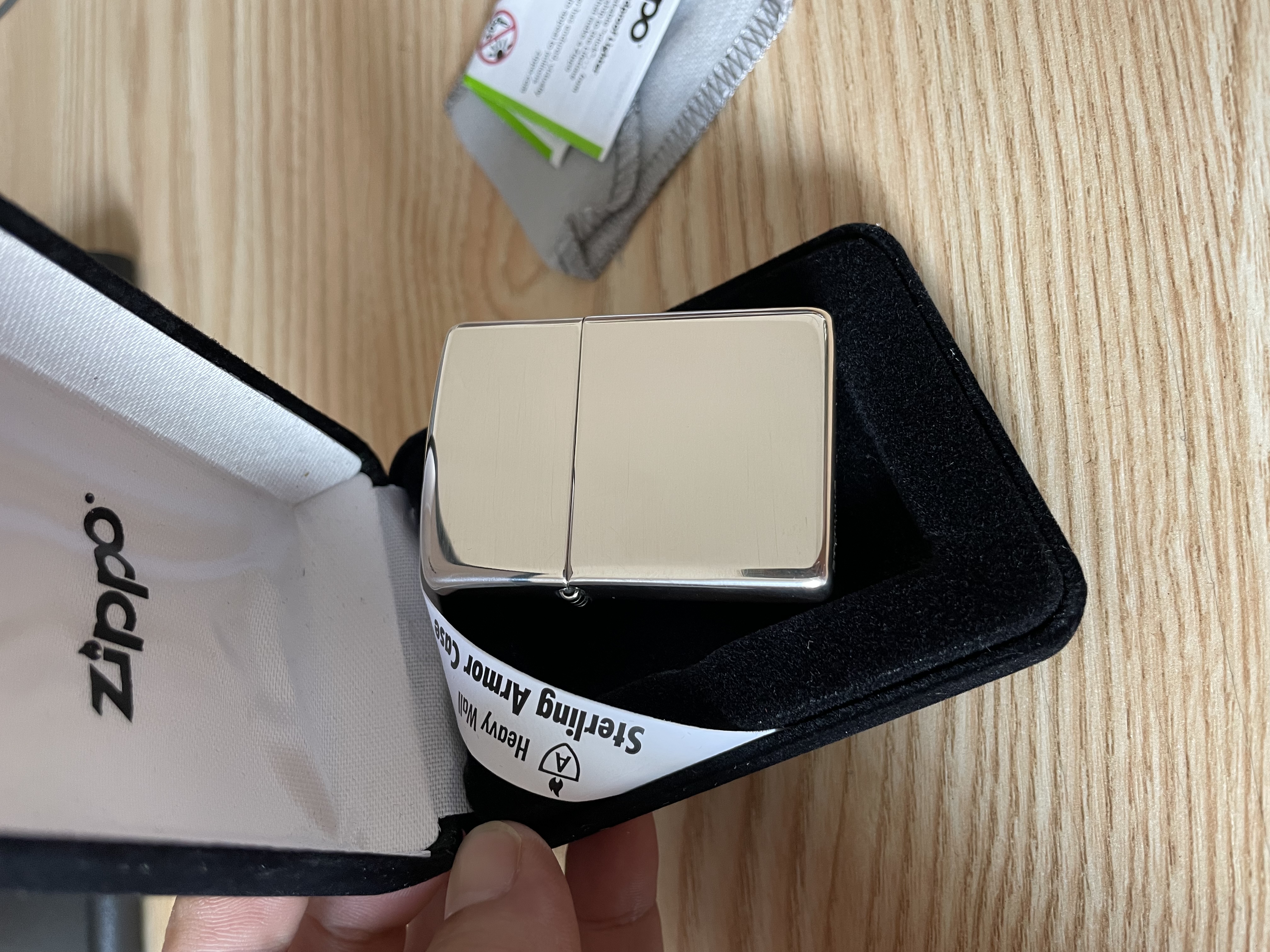 Zippo Armor High Polished Sterling Silver Lighter 26